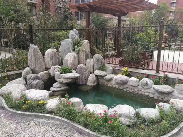 东阿家庭庭院水景设计
